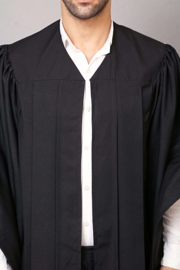 Deluxe Black Doctoral Gown, Tam and Hood Set - GraduatePro