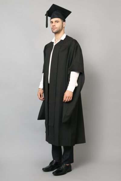 Black Economy Essentials AUS Master’s Graduation kit : Gown, Cap and Tassel Set