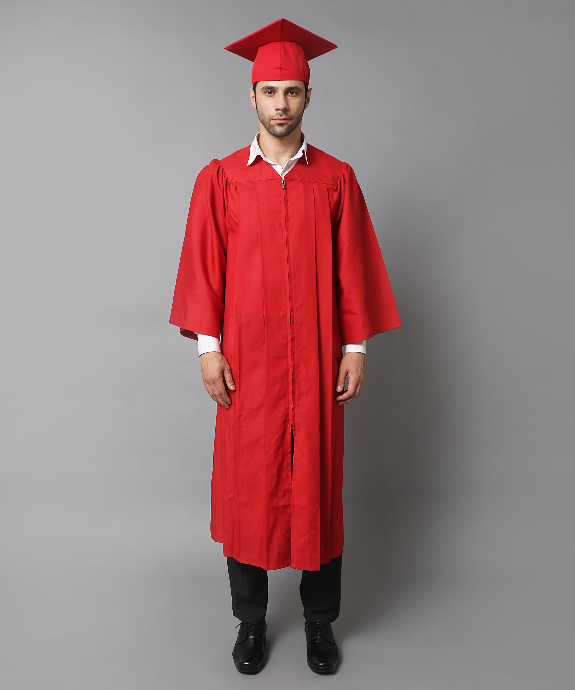 Grey Cap and Gown Excellence: Complete Graduation Set - Graduation Paradise