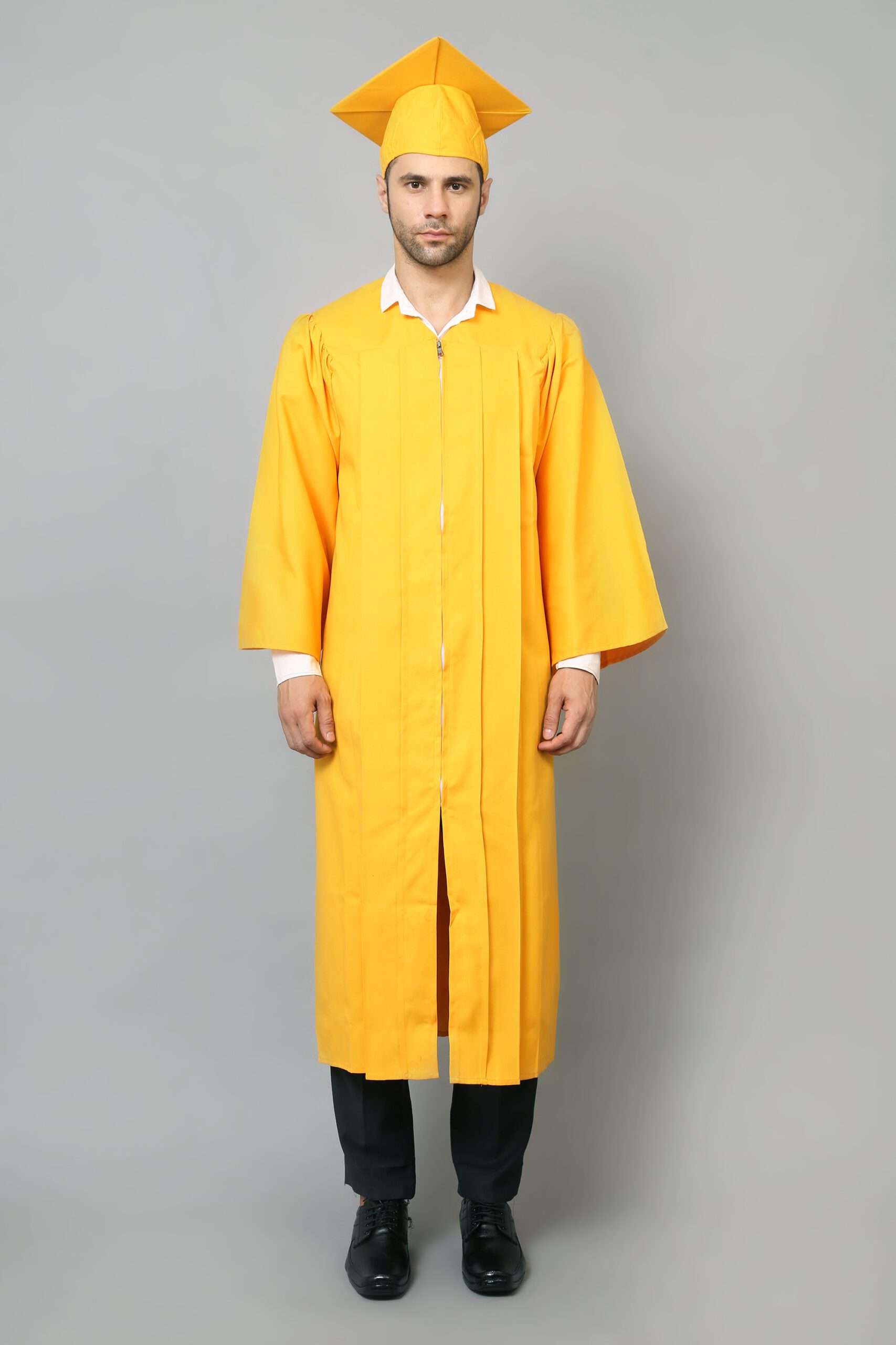 Satin Yellow Graduation Gown at Rs 350/piece in Hyderabad | ID:  2852983246348