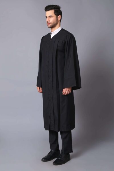 Black Classic Charm High School Gown