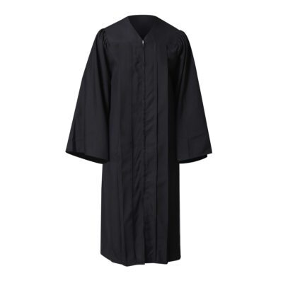 Black Classic Charm High School Gown
