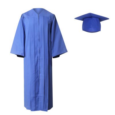 Royal Blue Cap and Gown Excellence: Complete Graduation Set