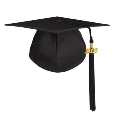 Black Shiny Graduation Cap