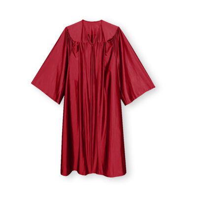 Maroon Shiny Classic Graduation Gown