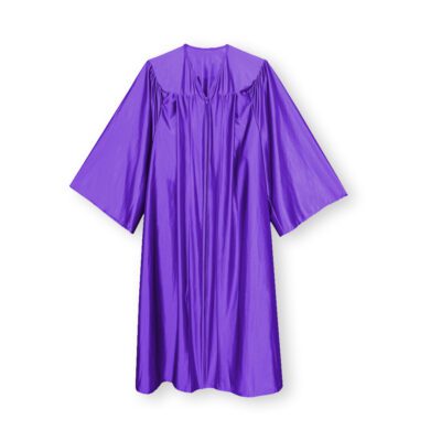 Purple Shiny Classic Graduation Gown