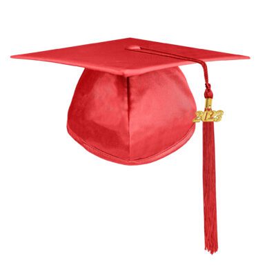 Red Shiny Graduation Cap